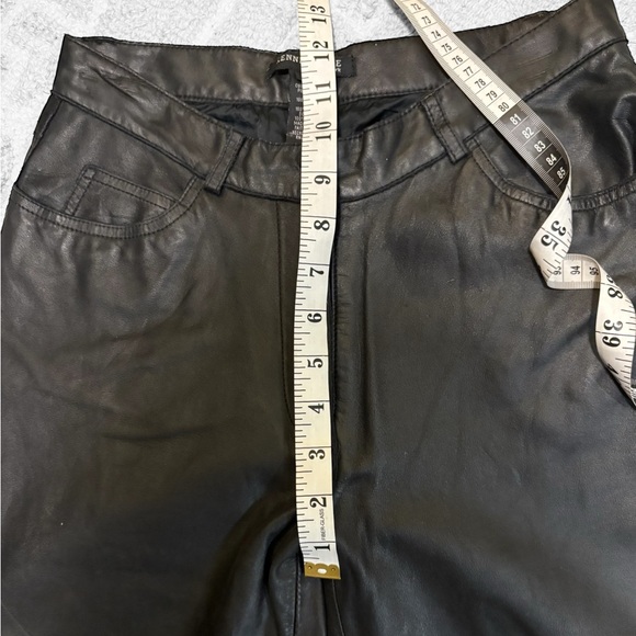 Kenneth Cole New York Black Leather Pants ~size 4 - Picture 9 of 11